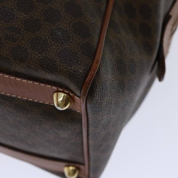 CELINE Macadam Canvas Boston Bag Pvc Brown - Picture 15 of 16